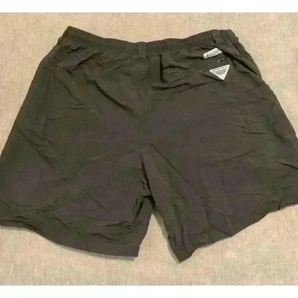 Columbia‎ PFG Backcast III Water Shorts Mens XL Black Fishing Trunks FM4009 8in